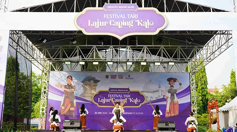 Festival Tari Lajur Caping Kalo Lestarikan Budaya Kudus